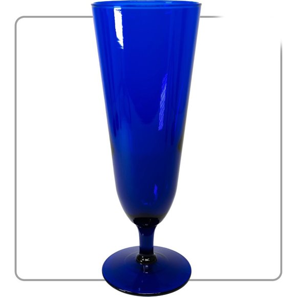 Cobalt Blue Fountain Glass (set of 5) - Picture 2 of 2